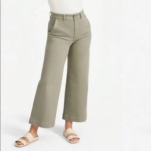 Everlane Wide Leg Cropped Pant
